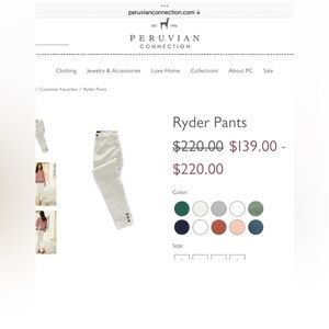 Peruvian Connection Ryder pants
